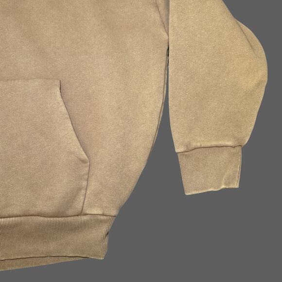 Under Armour Icon Heavyweight Fleece Wash Men's Oversized Hoodie Sz S NWT Camel - Picture 4 of 9